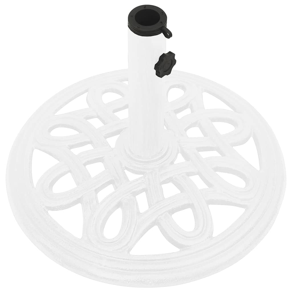 Umbrella Base White 15.7x15.7x12.6 Cast Iron