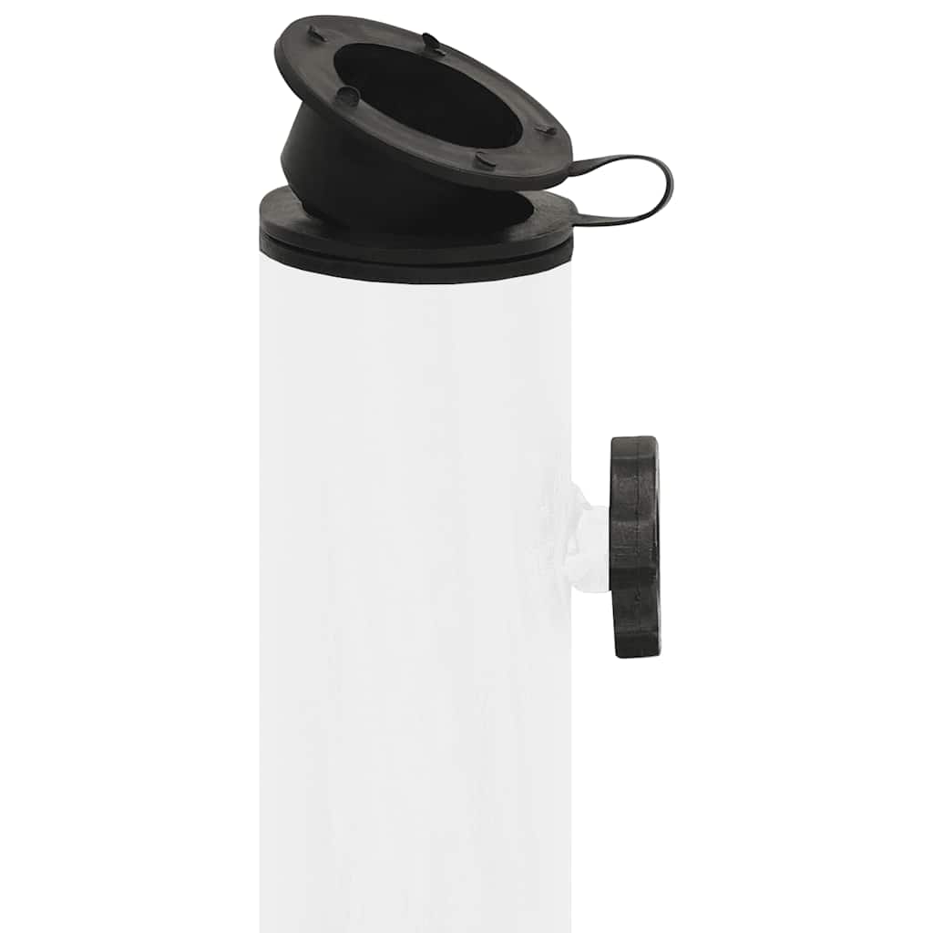 Umbrella Base White 15.7x15.7x12.6 Cast Iron