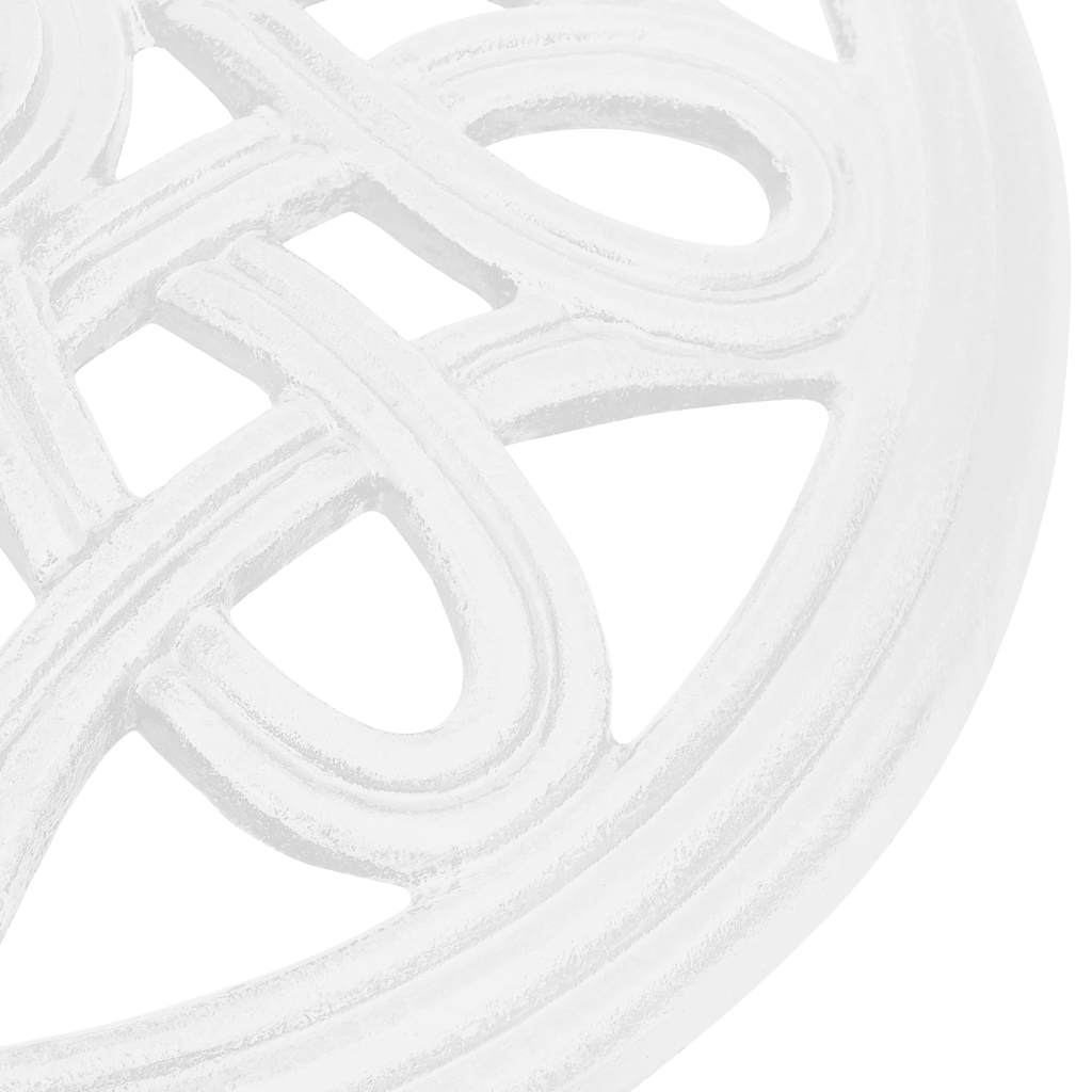 Umbrella Base White 15.7x15.7x12.6 Cast Iron