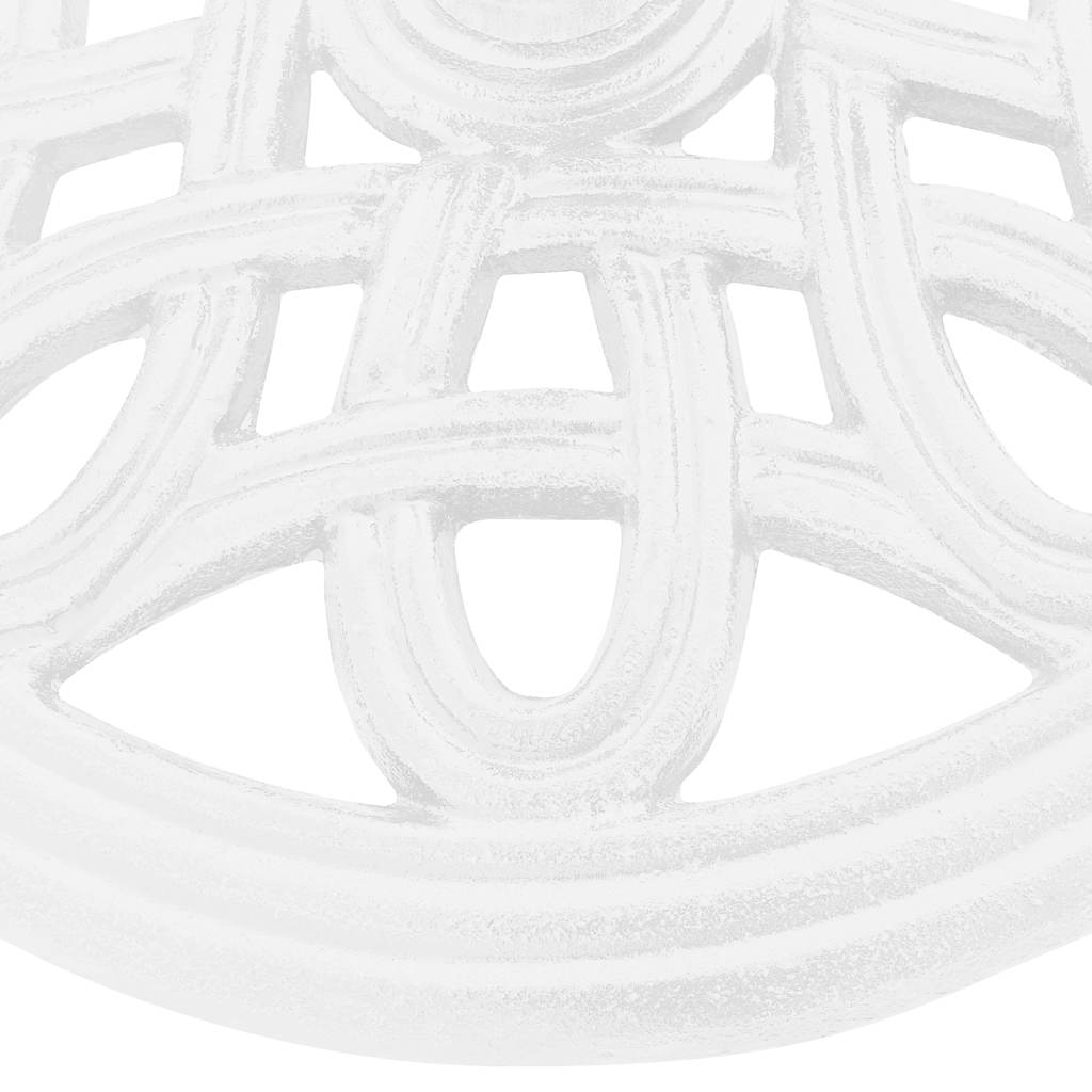 Umbrella Base White 15.7x15.7x12.6 Cast Iron