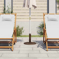Umbrella Base Bronze 15.7x15.7x12.6 Cast Iron