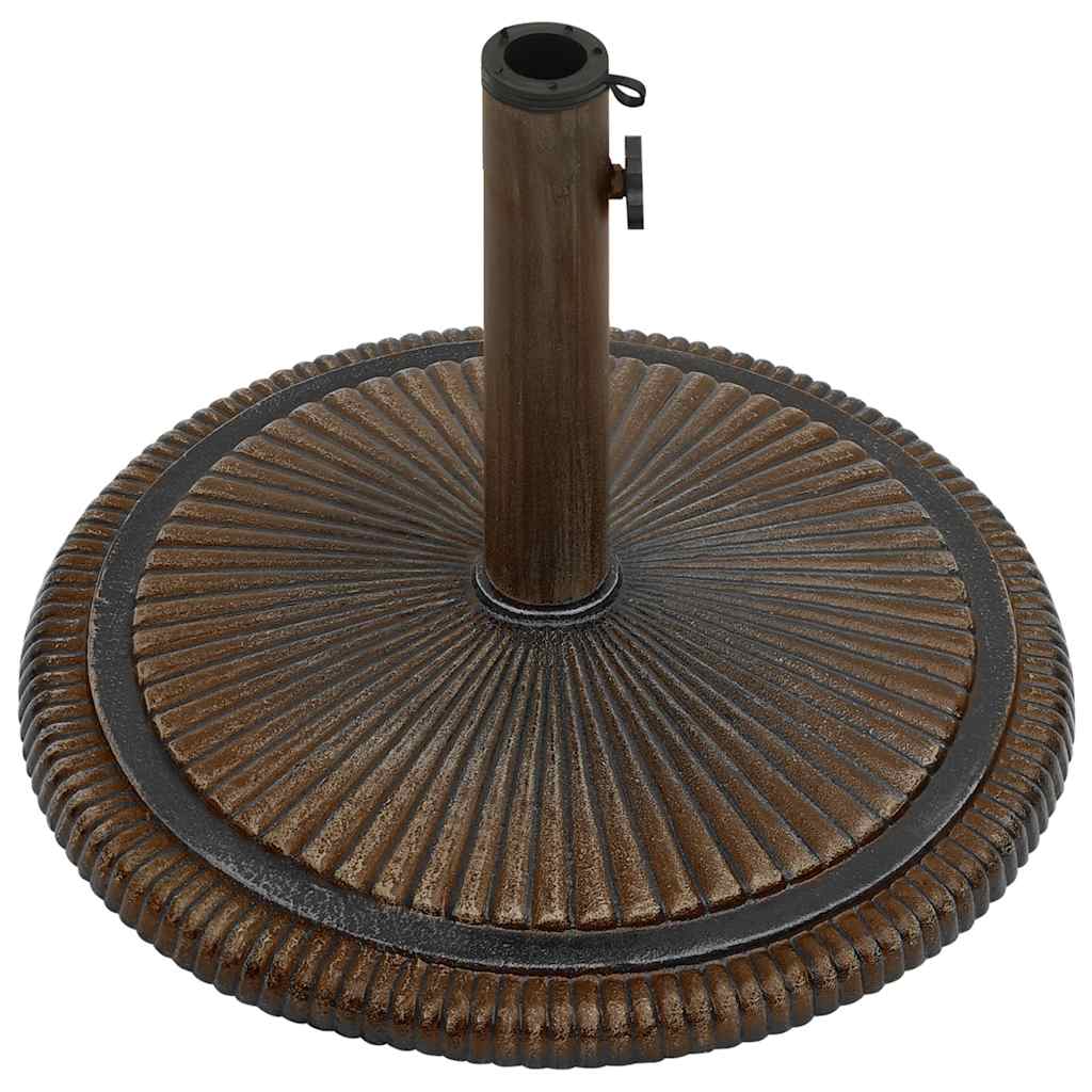 Umbrella Base Bronze 17.7x17.7x11.8 Cast Iron