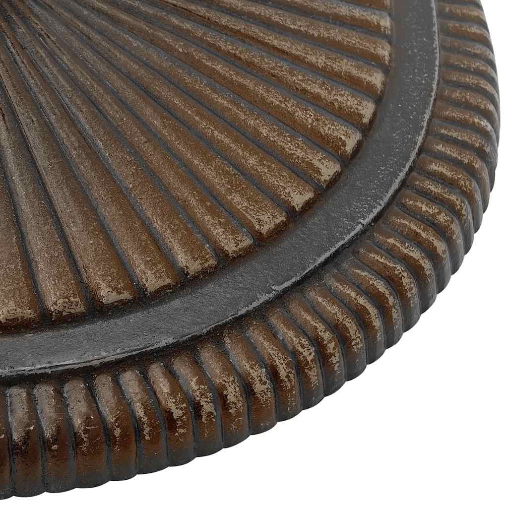 Umbrella Base Bronze 17.7x17.7x11.8 Cast Iron