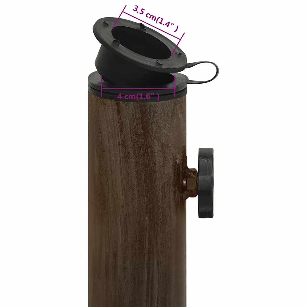 Umbrella Base Bronze 17.7x17.7x11.8 Cast Iron