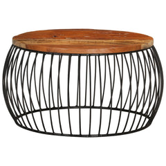 Coffee Table Multicolor Solid reclaimed wood, powder-coated iron
