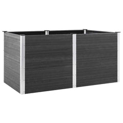 Garden Raised Bed Grey Wood plastic composite (WPC) Large Durable