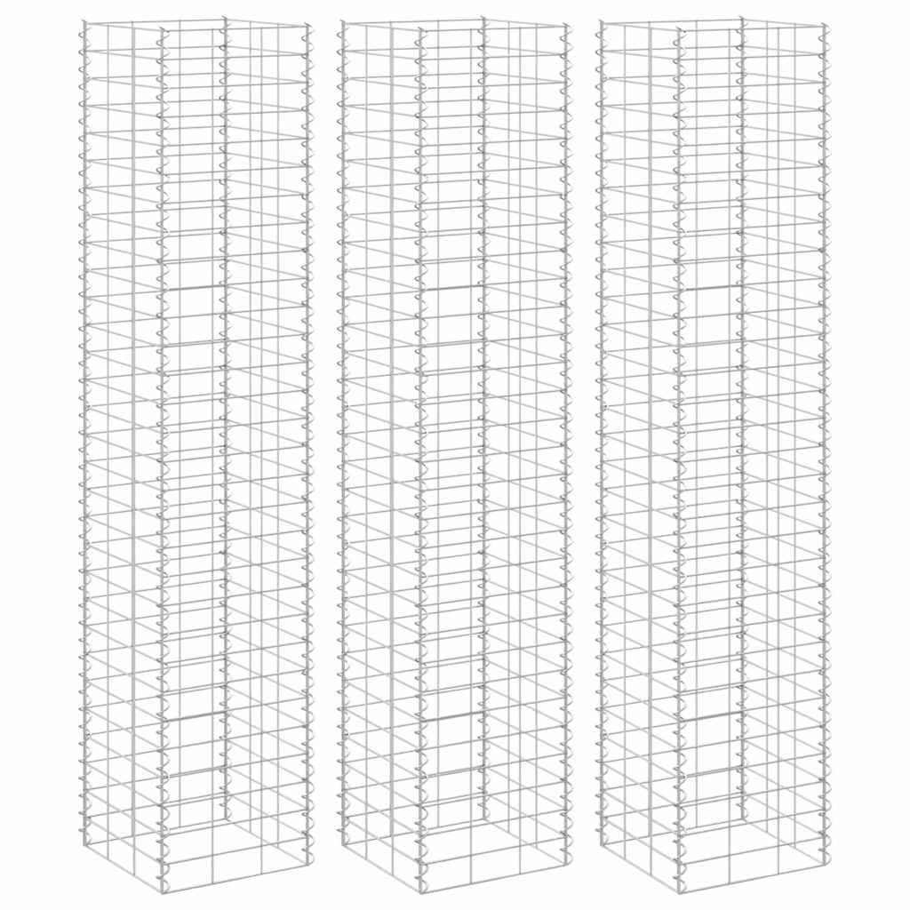 Gabion Raised Bed Silver Iron Extra Tall Gabion Raised Bed