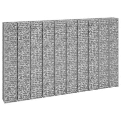 Gabion Raised Beds 4 pcs 11.8x11.8x19.7/39.4/59.1/78.7 Iron
