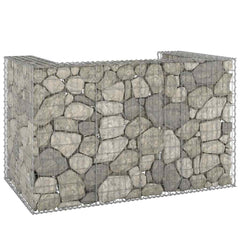Gabion Wall for Garbage Bins Galvanized Steel 70.9x39.4x43.3