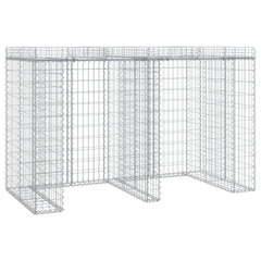Gabion Wall for Garbage Bin 75.6x35.8x47.2 Galvanized Iron