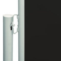 Patio Retractable Side Awning 46.1x236.2 Black