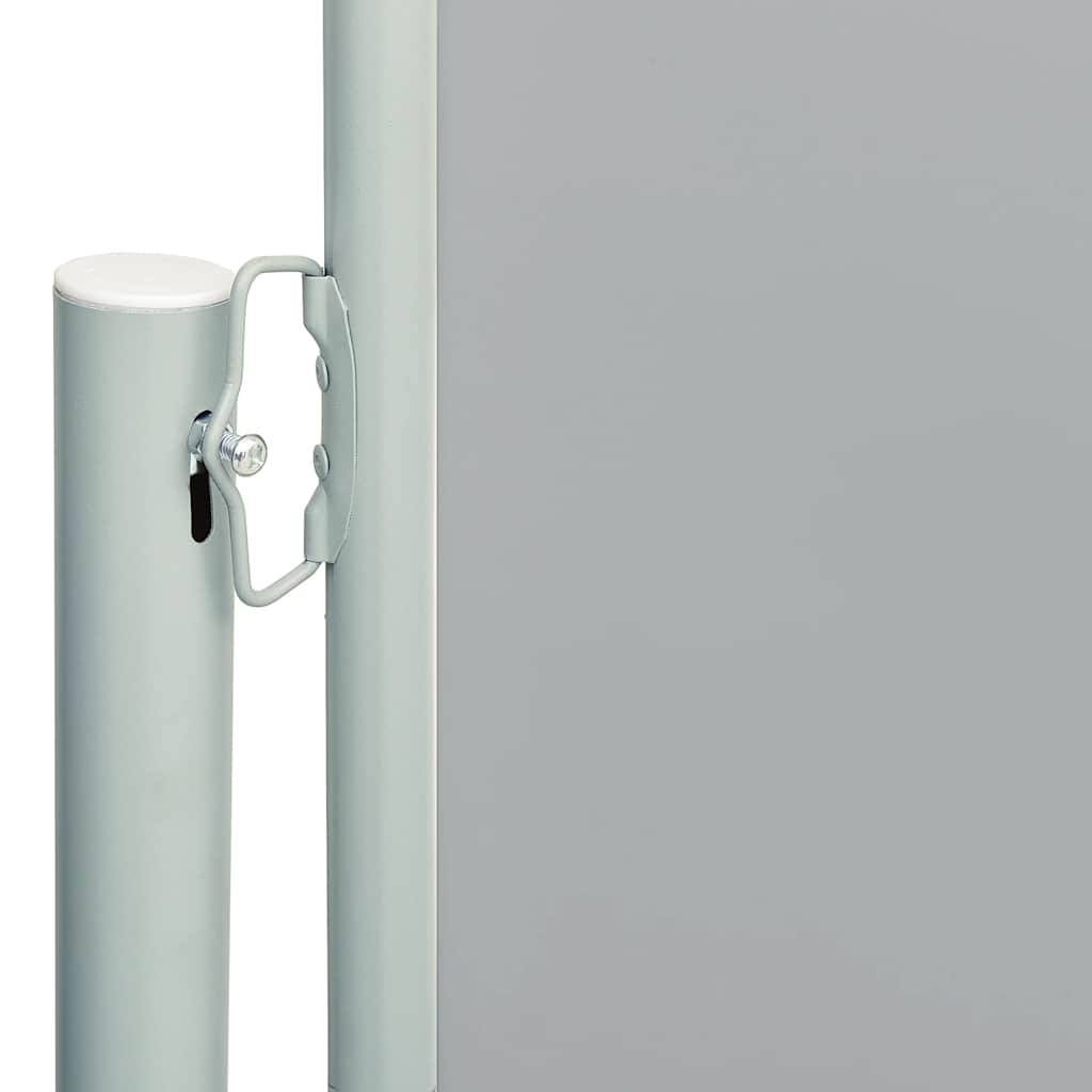 Patio Retractable Side Awning 46.1x236.2 Gray