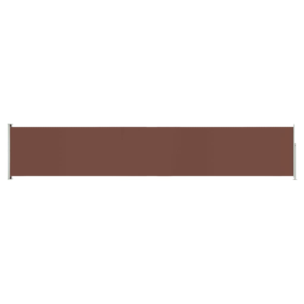 Patio Retractable Side Awning 46.1x236.2 Brown