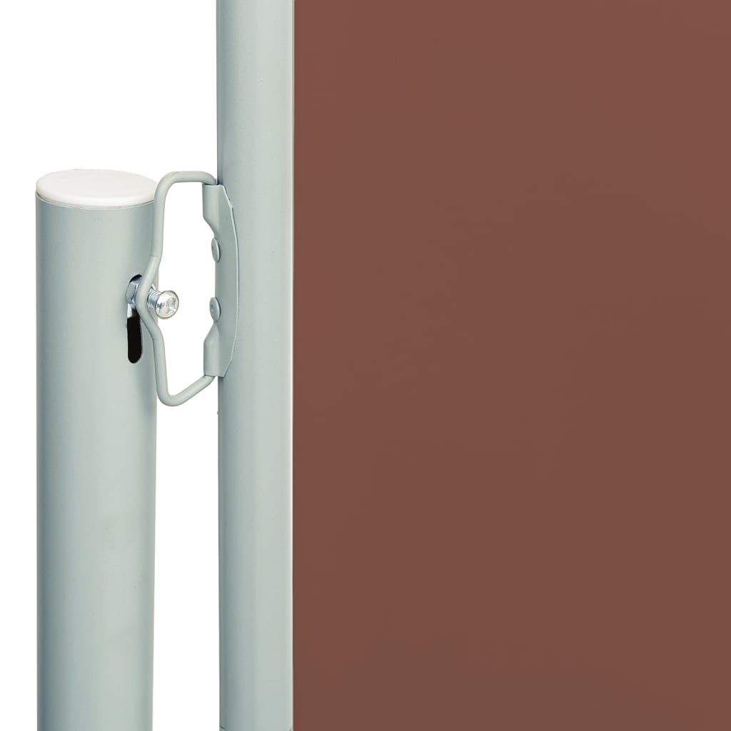Patio Retractable Side Awning 46.1x236.2 Brown