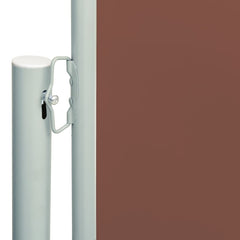 Patio Retractable Side Awning 46.1x236.2 Brown