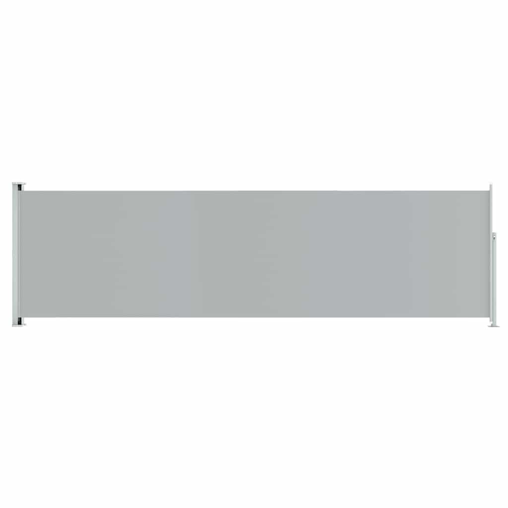 Patio Retractable Side Awning 70.9x236.2 Gray