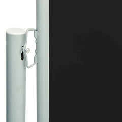 Patio Retractable Side Awning 78.7x236.2 Black