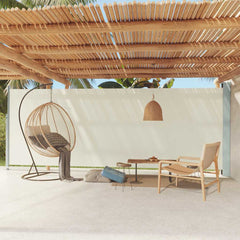 Patio Retractable Side Awning 78.7x236.2 Cream