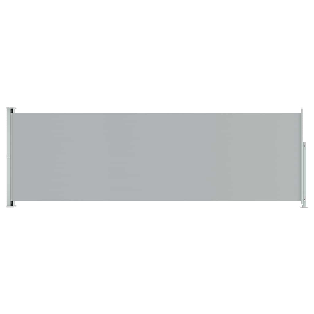 Patio Retractable Side Awning 78.7x236.2 Gray