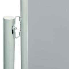 Patio Retractable Side Awning 78.7x236.2 Gray