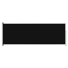 Patio Retractable Side Awning 86.6x236.2 Black