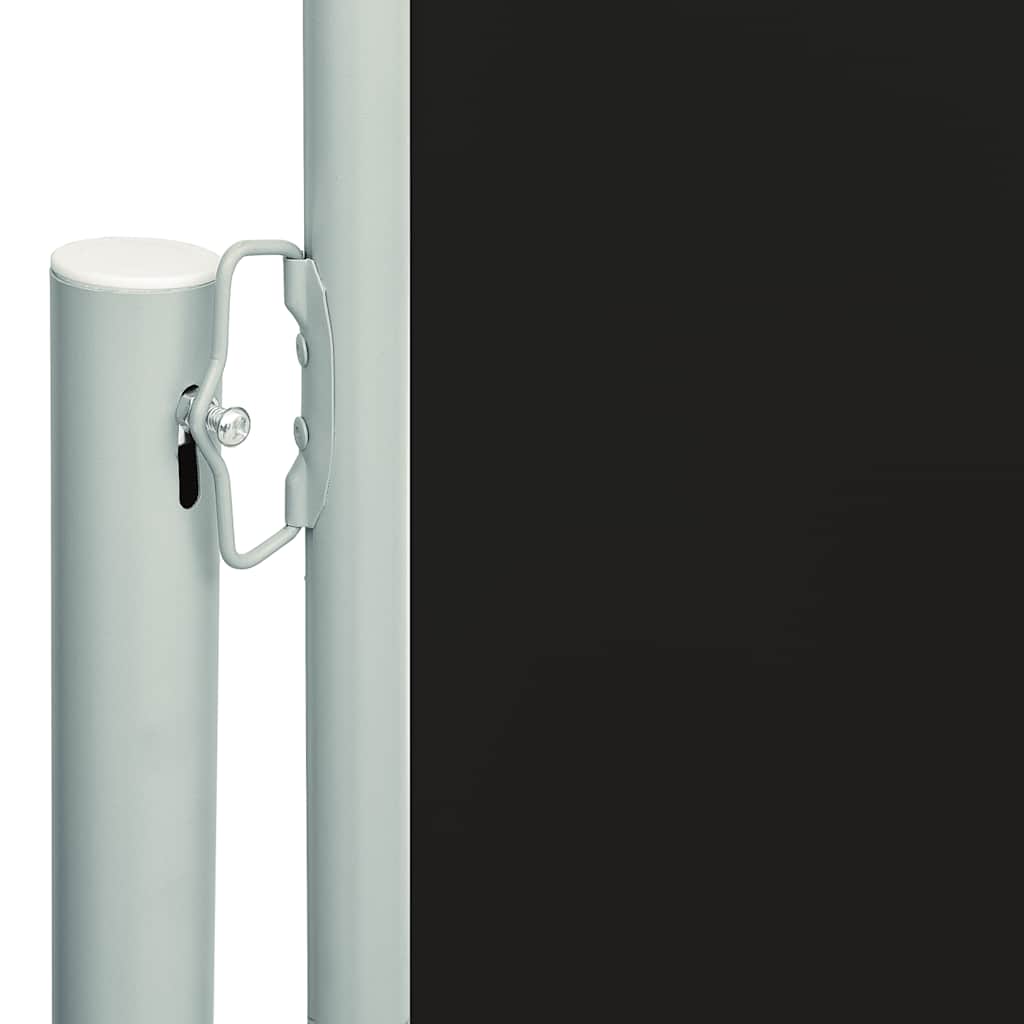 Patio Retractable Side Awning 86.6x236.2 Black