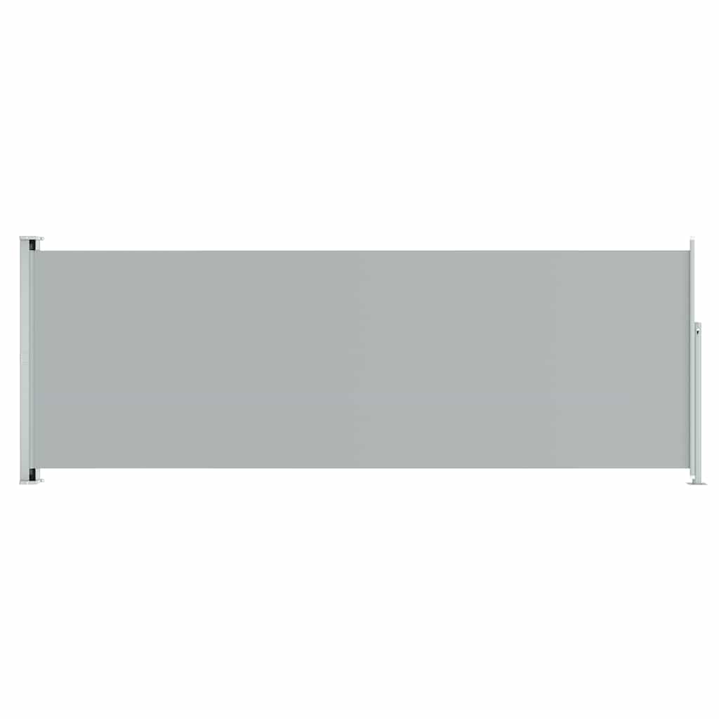 Patio Retractable Side Awning 86.6x236.2 Gray