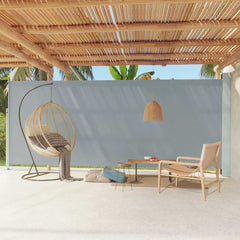 Patio Retractable Side Awning 86.6x236.2 Gray