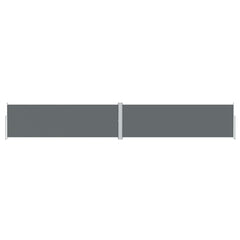 Retractable Side Awning Anthracite 63x393.7