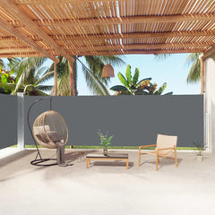 Retractable Side Awning Anthracite 70.9x393.7