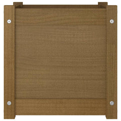 Planter Honey brown Solid pinewood 15.7x15.7x15.7 in Planters