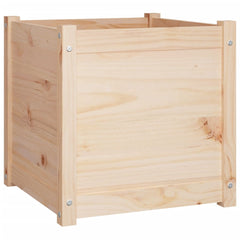 Garden Planters 2 pcs 19.7x19.7x19.7 Solid Wood Pine