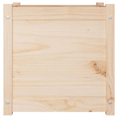 Garden Planters 2 pcs 19.7x19.7x19.7 Solid Wood Pine