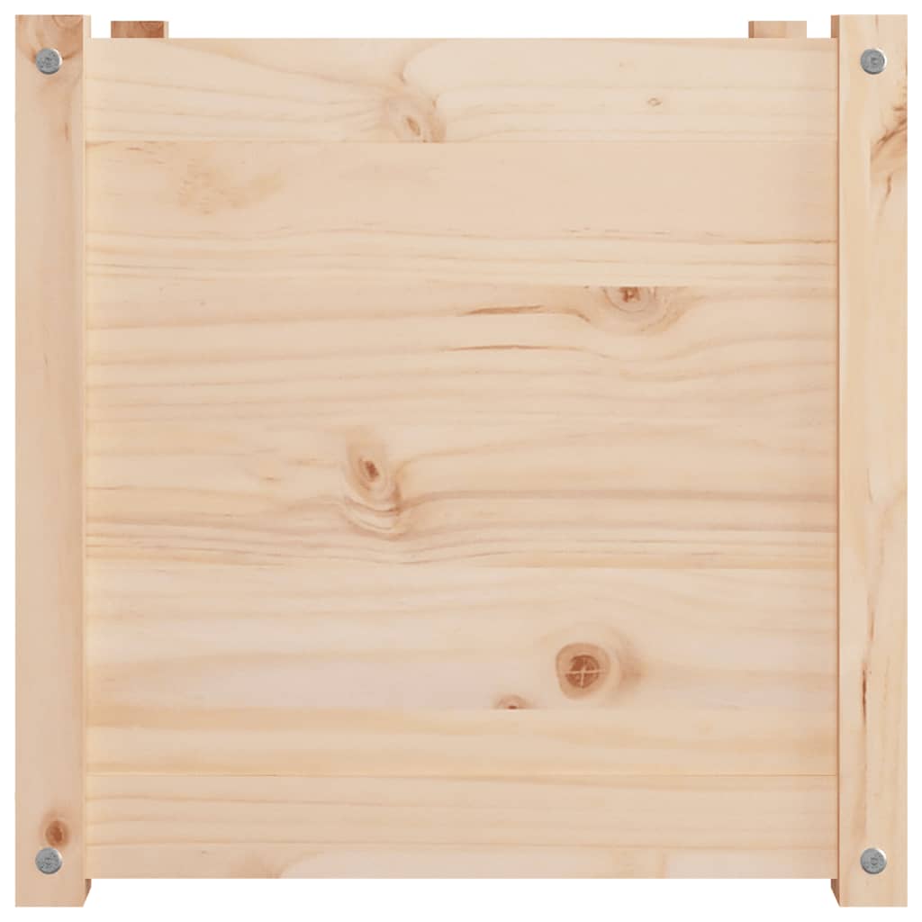 Garden Planters 2 pcs 19.7x19.7x19.7 Solid Wood Pine