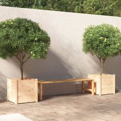 Garden Planters 2 pcs 19.7x19.7x19.7 Solid Wood Pine