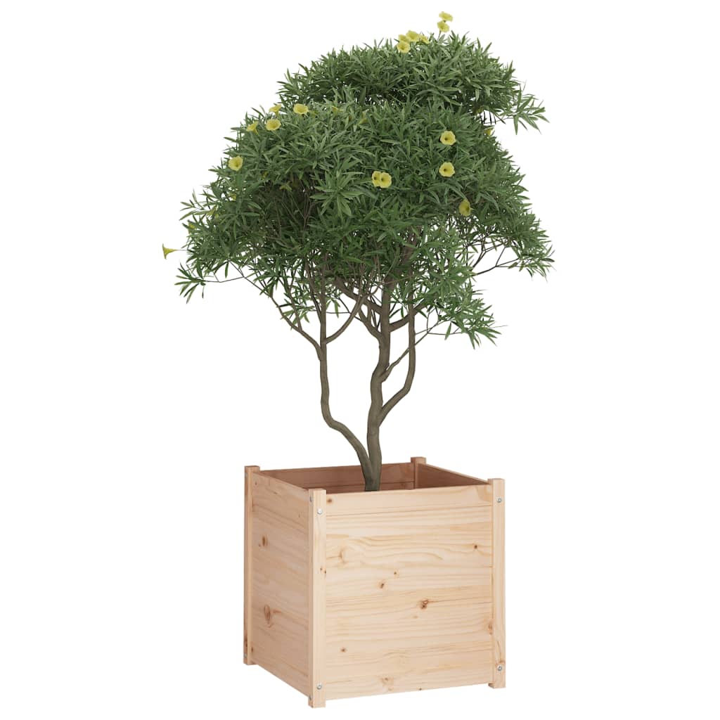 Garden Planter 23.6x23.6x23.6 Solid Wood Pine