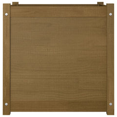 Garden Planter Honey brown Solid pine wood Large Durable