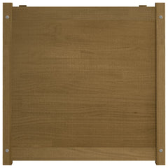 Garden Planter Honey Brown 27.6x27.6x27.6 Solid Wood Pine