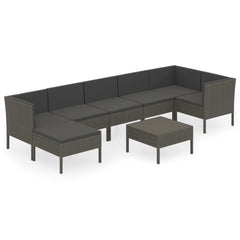 Garden Lounge Set Grey, Anthracite