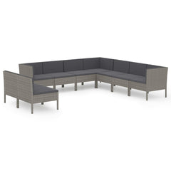 Garden Lounge Set Grey