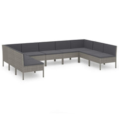 Garden Lounge Set Grey, Anthracite