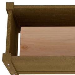 Garden Planters 2 pcs Honey Brown 23.6x12.2x12.2 Solid Wood Pine