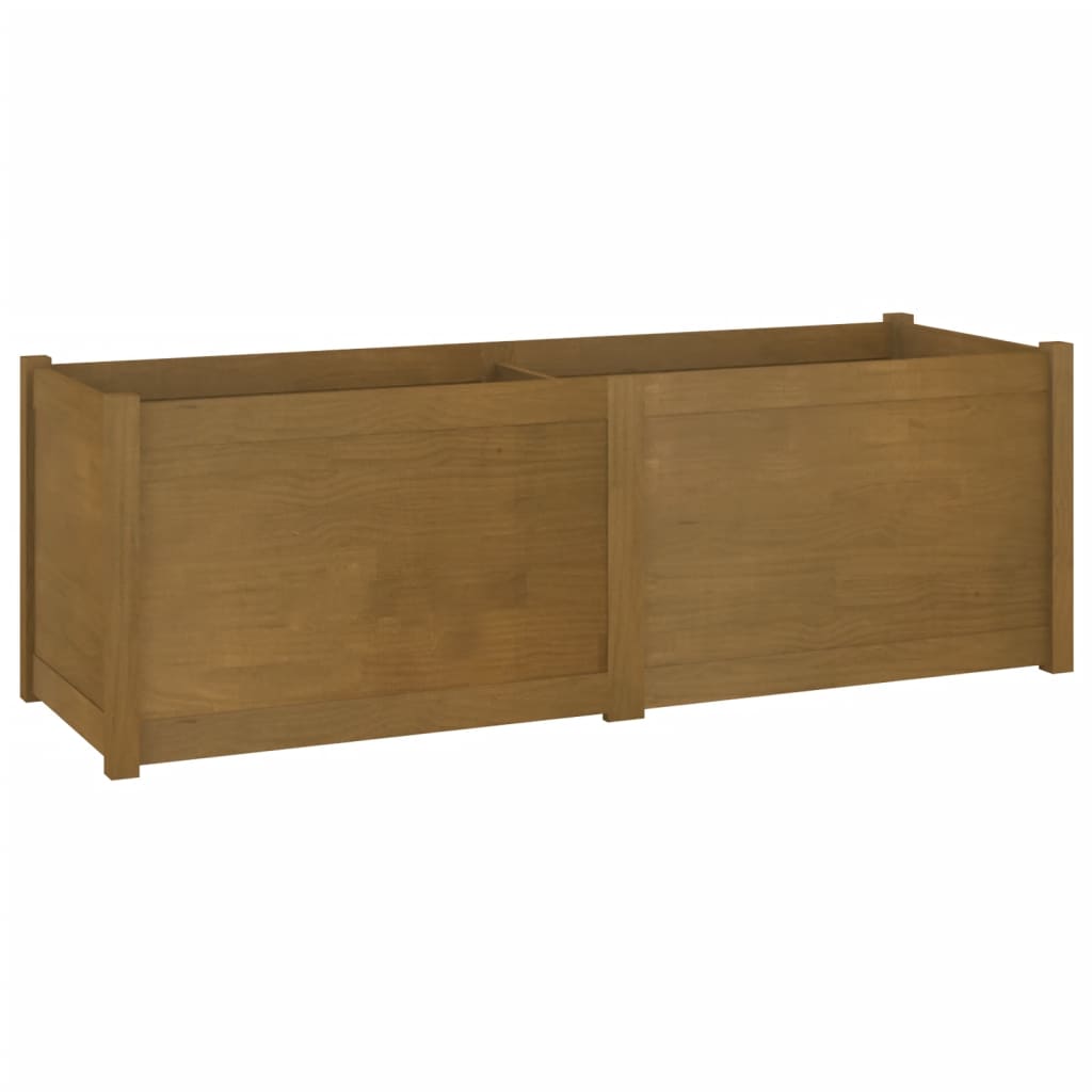 Garden Planter Honey Brown 59.1x19.7x19.7 Solid Wood Pine