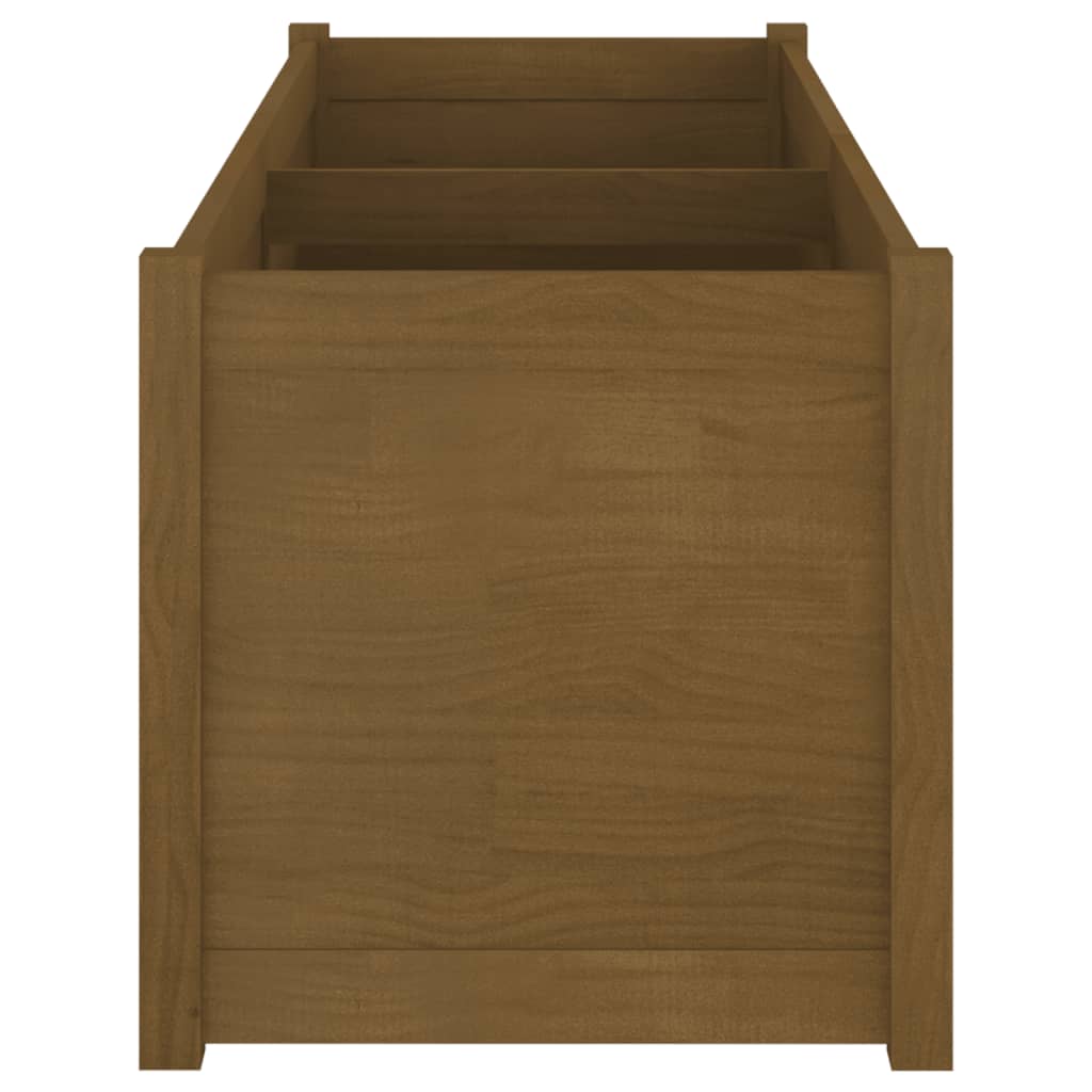 Garden Planter Honey Brown 59.1x19.7x19.7 Solid Wood Pine