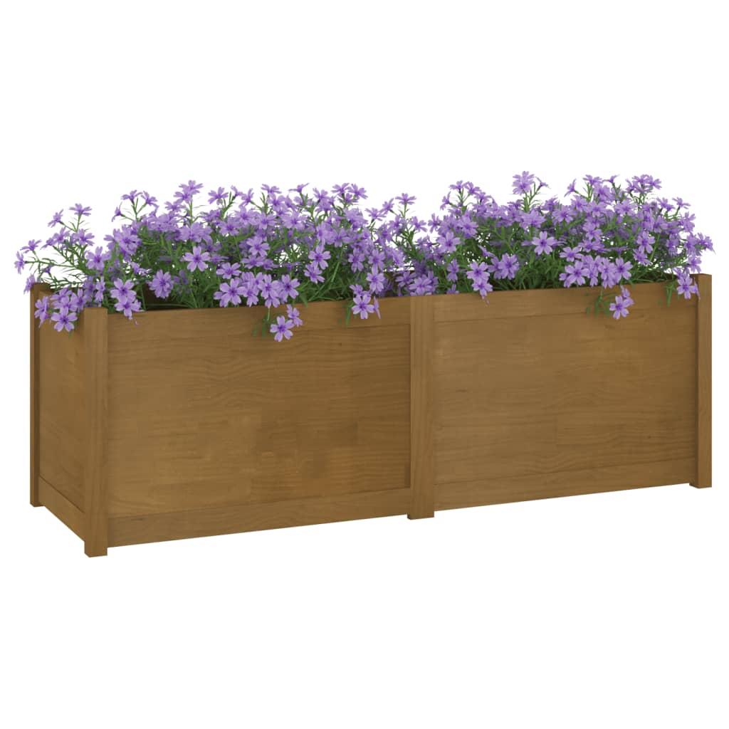 Garden Planter Honey Brown 59.1x19.7x19.7 Solid Wood Pine