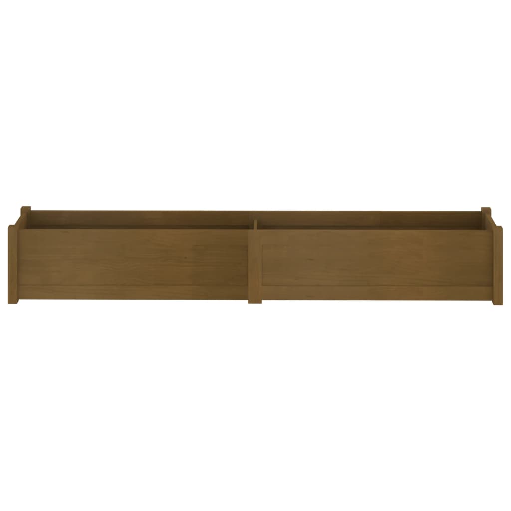 Garden Planter Honey Brown 78.7x12.2x12.2 Solid Wood Pine