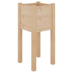 Planter Set of 2 Pine Solid pinewood 12.2 in x 12.2 in x 27.6 in