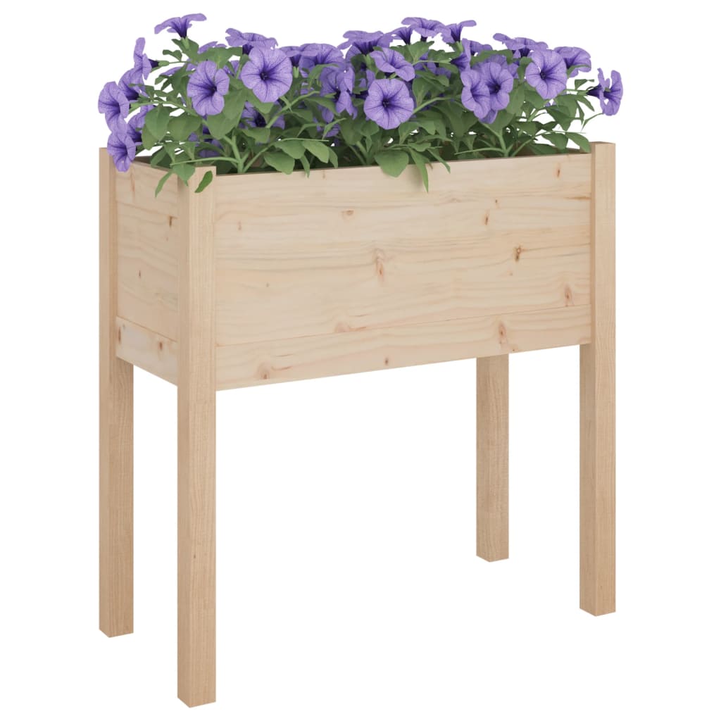Garden Planter 27.6x12.2x27.6 Solid Wood Pine