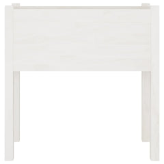 Garden Planter White Solid pinewood 27.6 x 12.2 x 27.6 in Durable
