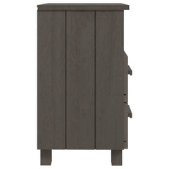 Bedside Cabinet Light Grey Solid Pinewood Medium Bedside Cabinet